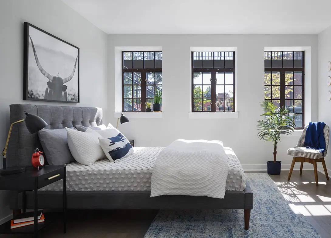 interior of housing view of bedroom
